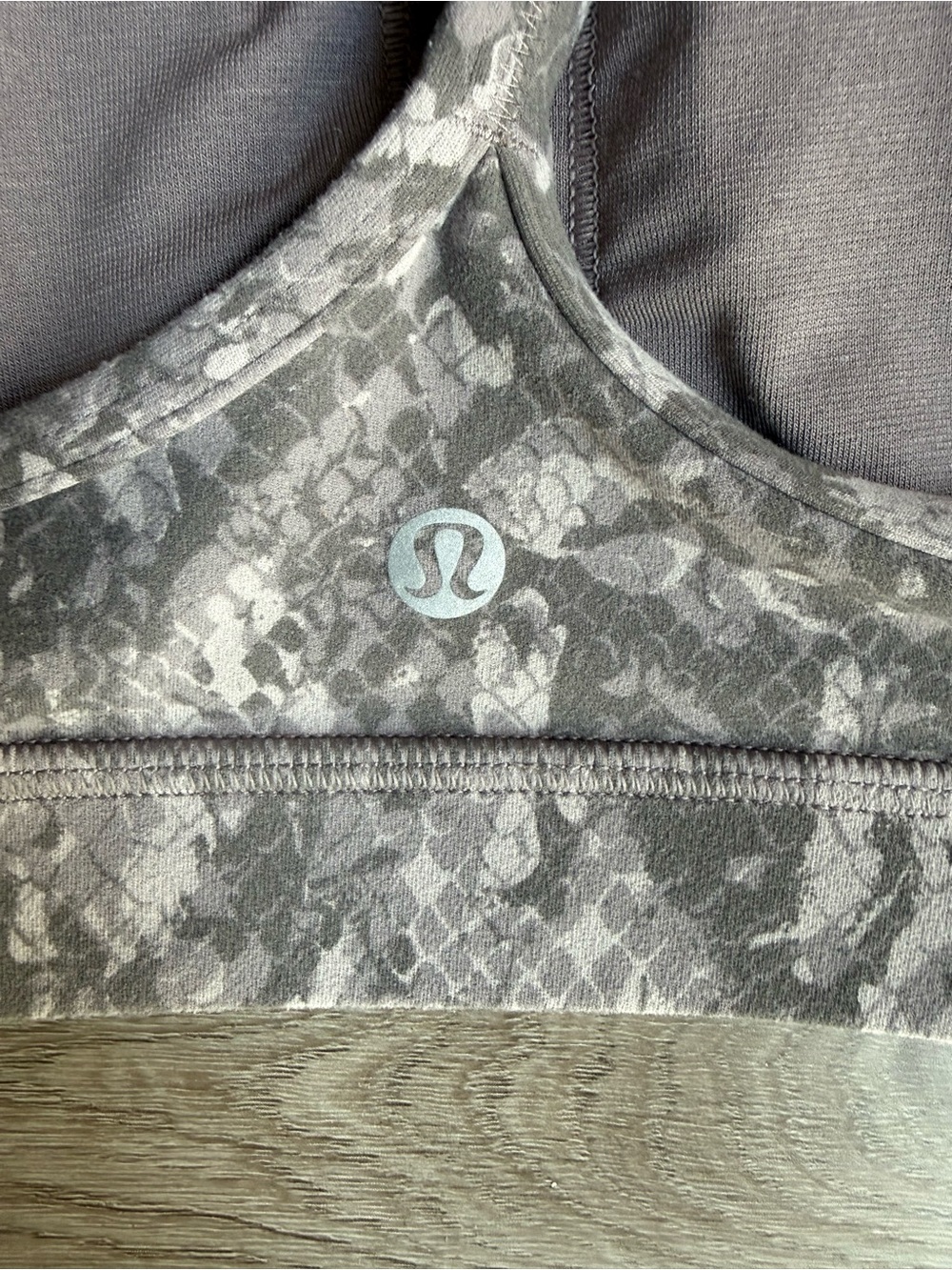 Lululemon Flow Y Bra Nulu *Light Support  - Hideaway Camo Lunar Rock Multi